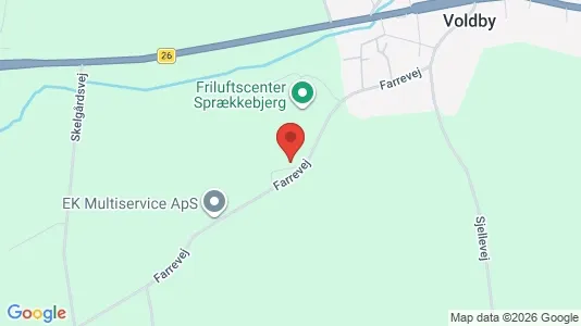 Kontorlokaler til leje i Hammel - kort over placeringen