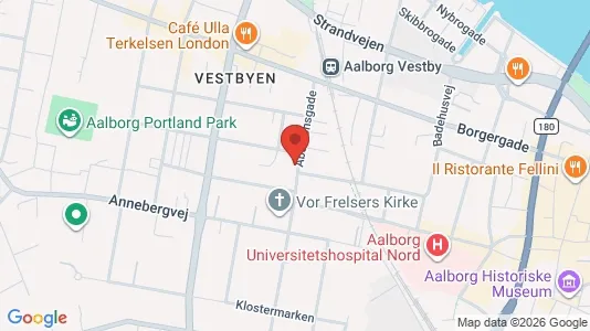 Boligudlejningsejendomme til salg i Aalborg Centrum - kort over placeringen