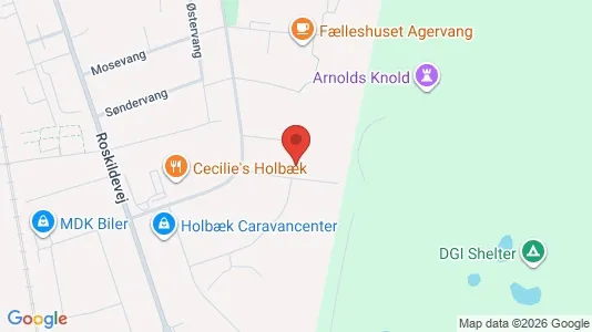 Kontorlokaler til leje i Holbæk - kort over placeringen
