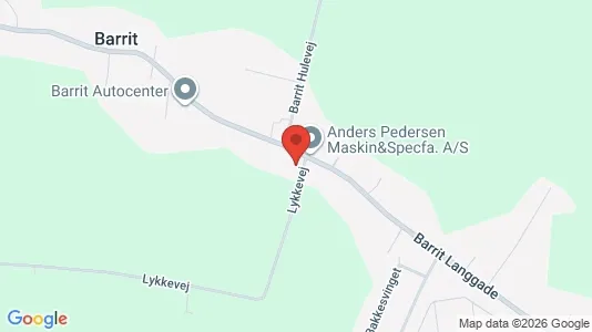 Lagerlokaler til salg i Barrit - kort over placeringen