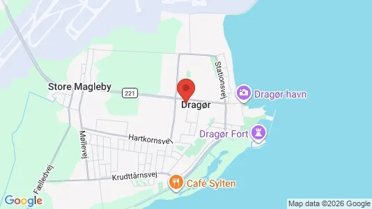 Restaurantlokaler til salg i Dragør - kort over placeringen