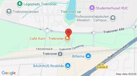 Kontorlokaler til leje i Roskilde - kort over placeringen