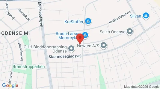 Kontorlokaler til leje i Odense M - kort over placeringen
