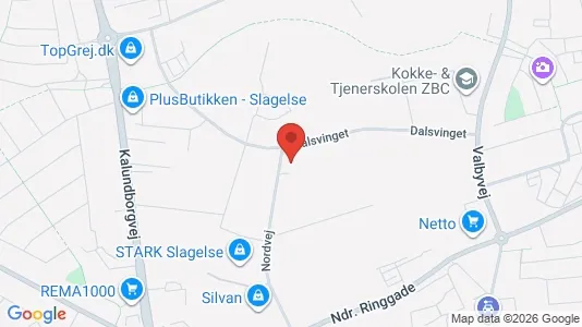 Lagerlokaler til salg i Slagelse - kort over placeringen