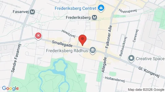 Boligudlejningsejendomme til salg i Frederiksberg - kort over placeringen