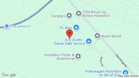 Lagerlokaler til leje i Holstebro - kort over placeringen