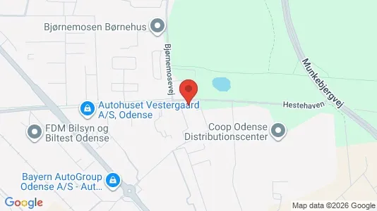 Kontorlokaler til leje i Odense S - kort over placeringen