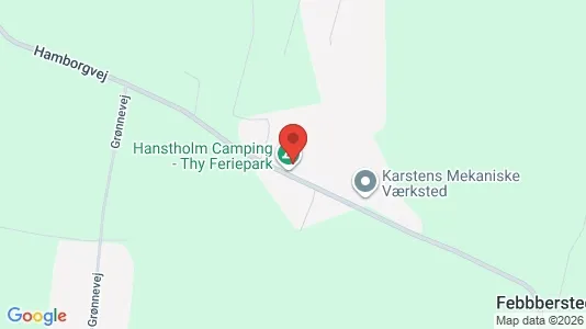 Erhvervslejemål til salg i Hanstholm - kort over placeringen