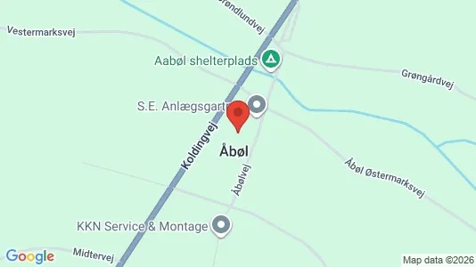 Lagerlokaler til salg i Toftlund - kort over placeringen