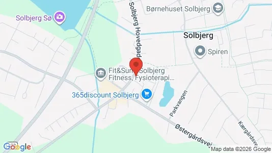 Boligudlejningsejendomme til salg i Solbjerg - kort over placeringen