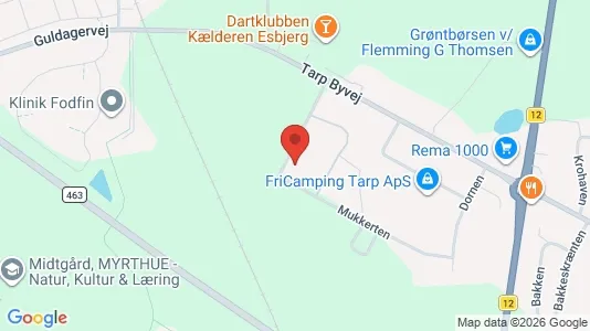 Kontorlokaler til leje i Esbjerg N - kort over placeringen