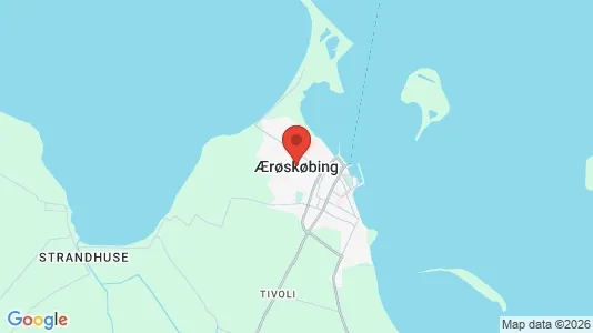Restaurantlokaler til leje i Ærøskøbing - kort over placeringen