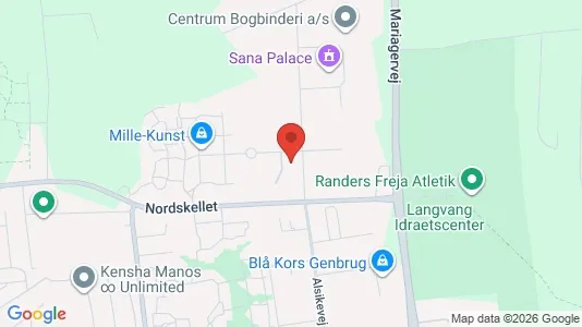 Erhvervslejemål til salg i Randers NV - kort over placeringen