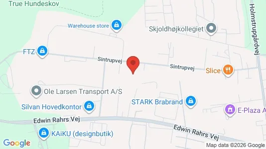 Kontorlokaler til leje i Brabrand - kort over placeringen
