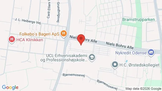 Kontorlokaler til leje i Odense M - kort over placeringen
