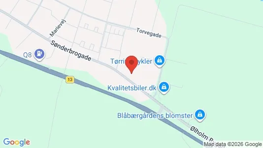Lagerlokaler til salg i Tørring - kort over placeringen