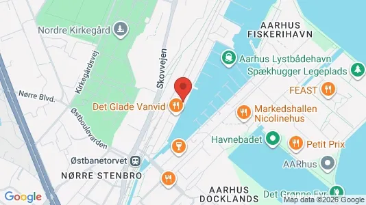 Erhvervslejemål til salg i Århus C - kort over placeringen