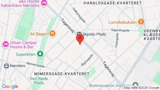 Kontorlokaler til leje i Østerbro - kort over placeringen
