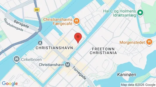 Erhvervslejemål til salg i København K - kort over placeringen