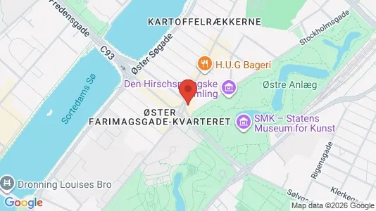 Kontorlokaler til leje i Østerbro - kort over placeringen