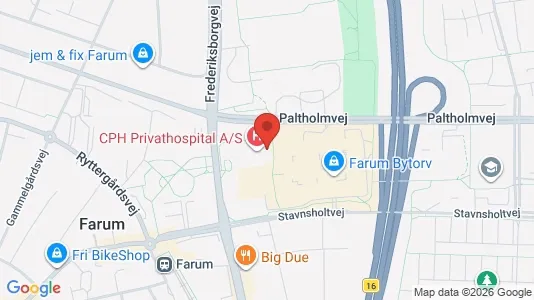 Kontorlokaler til leje i Farum - kort over placeringen