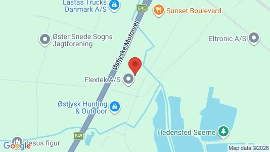 Erhvervslejemål til leje i Hedensted - kort over placeringen
