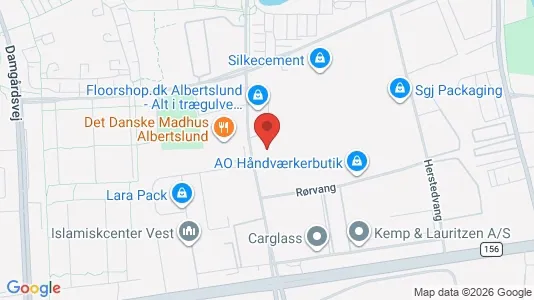 Kontorhoteller til leje i Albertslund - kort over placeringen