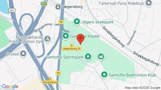 Kontorhoteller til leje i Gentofte - kort over placeringen