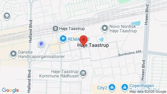Kontorhoteller til leje i Taastrup - kort over placeringen