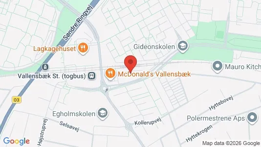 Kontorhoteller til leje i Vallensbæk Strand - kort over placeringen