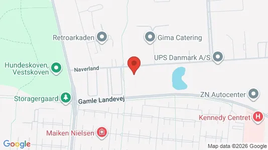 Lagerlokaler til leje i Glostrup - kort over placeringen