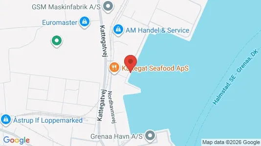 Erhvervslejemål til salg i Grenaa - kort over placeringen
