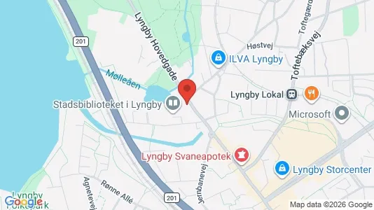 Kontorlokaler til leje i Kongens Lyngby - kort over placeringen