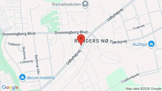 Boligudlejningsejendomme til salg i Randers NØ - kort over placeringen
