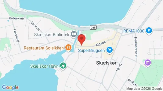 Kontorlokaler til salg i Skælskør - kort over placeringen