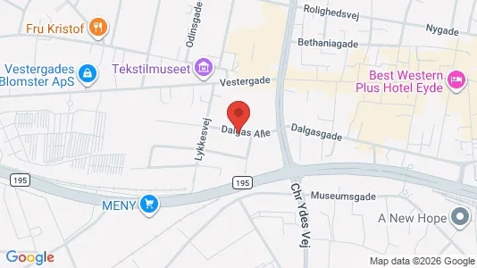 Kontorlokaler til leje i Herning - kort over placeringen