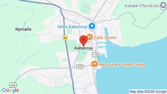 Hoteller til salg i Aabenraa - kort over placeringen