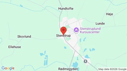 Hoteller til salg i Stenstrup - kort over placeringen