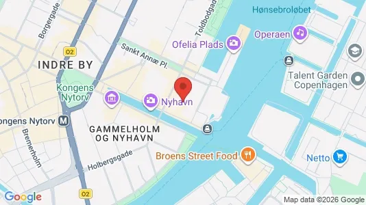 Kontorlokaler til leje i København K - kort over placeringen