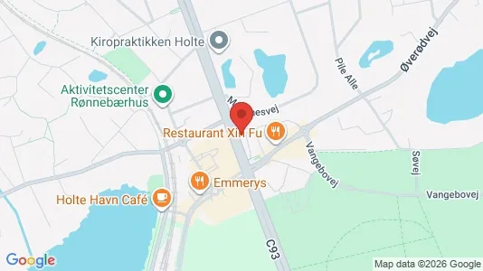 Erhvervslejemål til salg i Holte - kort over placeringen