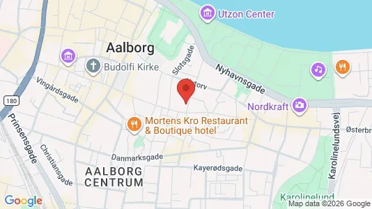 Erhvervslejemål til leje i Aalborg Centrum - kort over placeringen