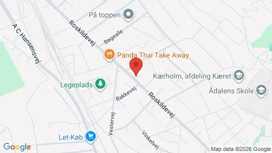 Erhvervslejemål til leje i Frederikssund - kort over placeringen