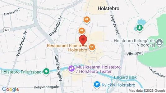 Kontorlokaler til leje i Holstebro - kort over placeringen