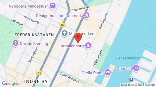 Kontorlokaler til leje i København K - kort over placeringen