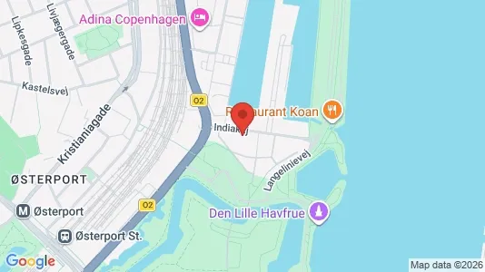 Kontorlokaler til leje i Østerbro - kort over placeringen