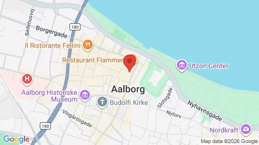 Kontorlokaler til leje i Aalborg Centrum - kort over placeringen