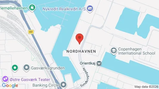Kontorlokaler til leje i Østerbro - kort over placeringen
