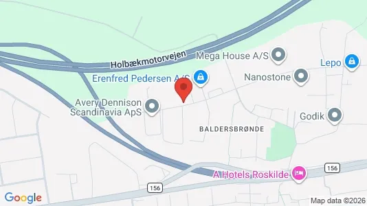 Kontorlokaler til leje i Hedehusene - kort over placeringen