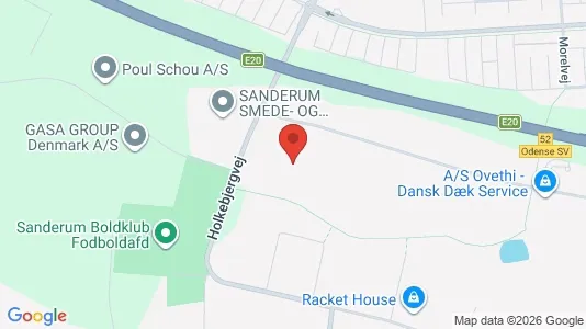Lagerlokaler til leje i Odense SV - kort over placeringen