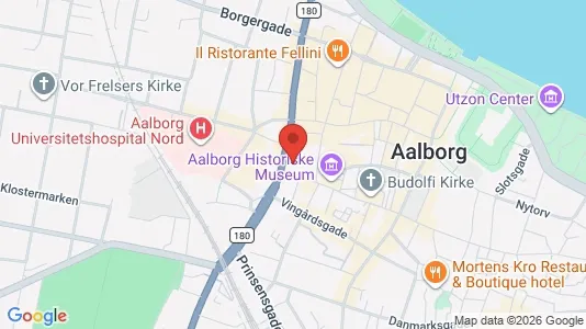 Kontorlokaler til salg i Aalborg Centrum - kort over placeringen